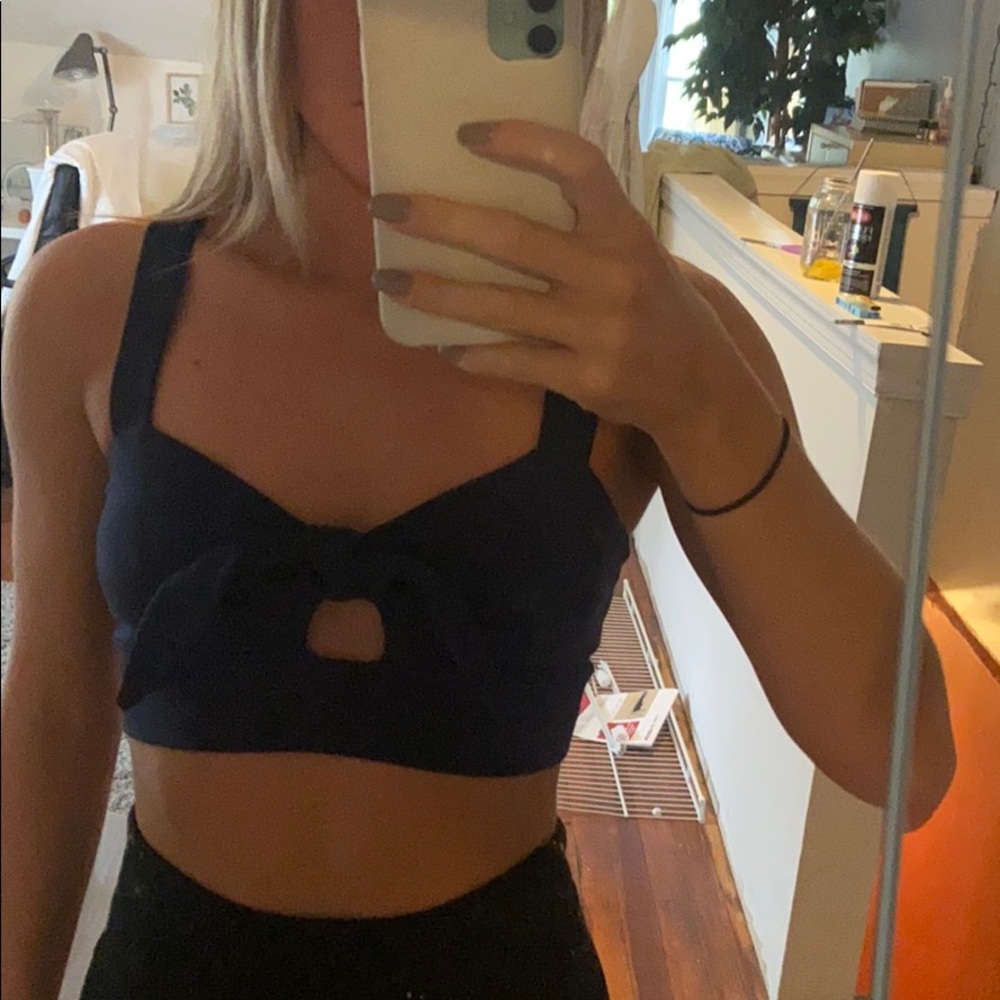 Navy blue top